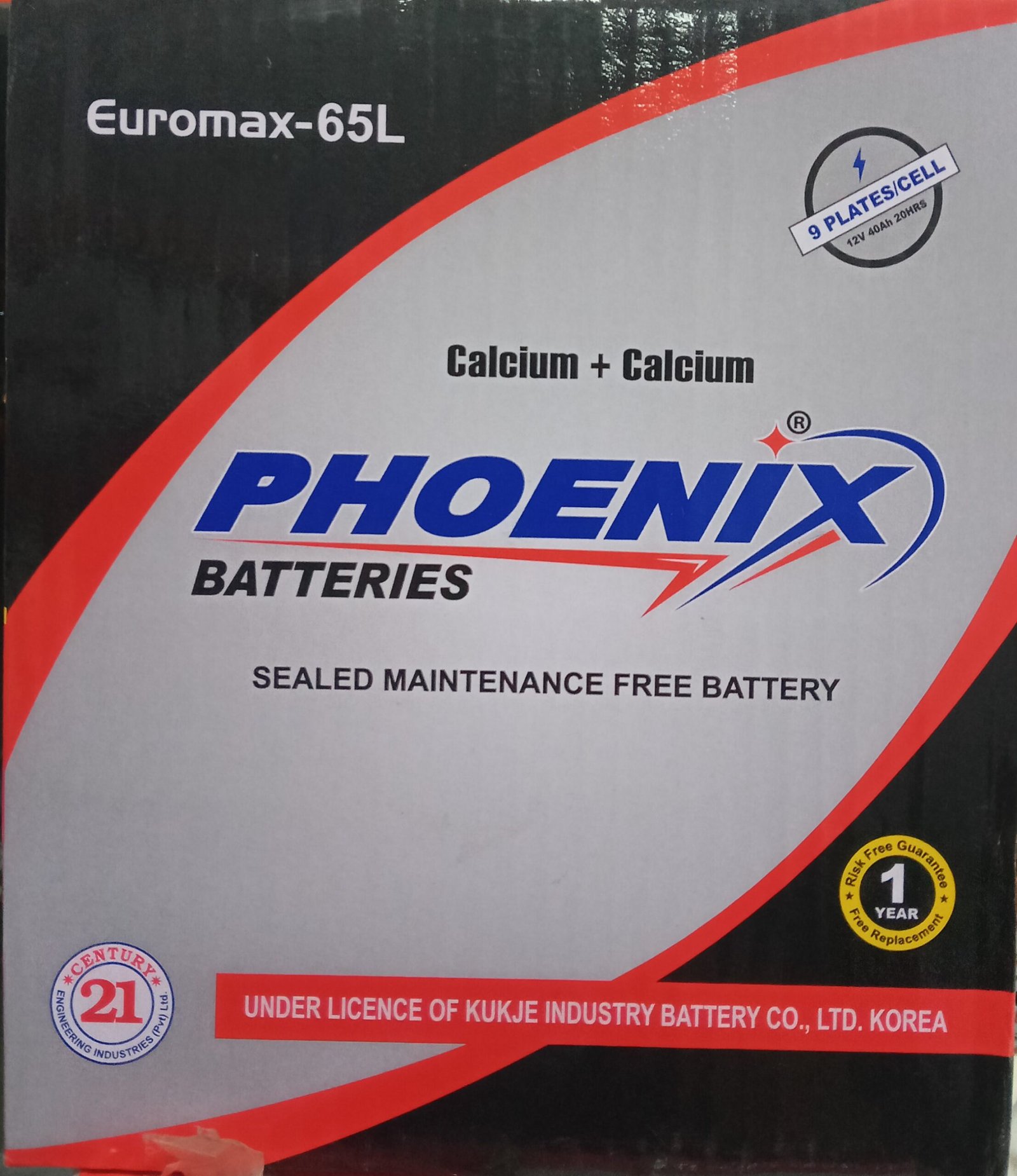 Car Battery phoenix Euro 65